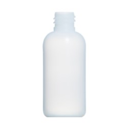 100ml Natural HDPE Boston Round Bottle, 20/410 Neck